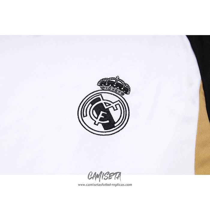 Chandal del Real Madrid 2023-2024 Manga Corta Blanco - Pantalon Corto